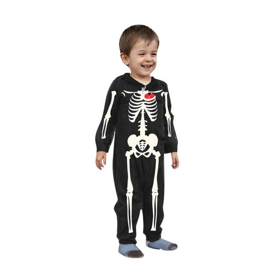 Enjoytime Matching Family Pajamas Sets Halloween Pjs Black Long Sleeve Jumpsuit Loungewear Baby Sleeper Fall Winter Baby Gifts on Clearance