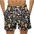 thumbnail image 1 of Enjoytime Men's Hawaiian Shorts Print Elastic Waist Drawstring Shorts Summer Beach Vacation Swim Trunks, 1 of 5