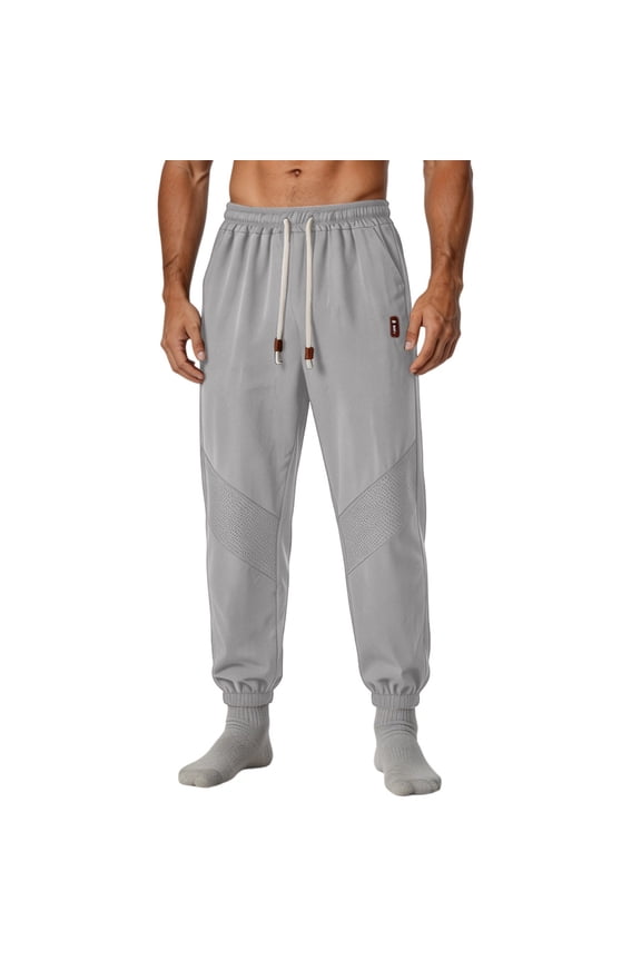 Men's Sweatpants Elastic Waist Quick Dry Workout Pants Drawstring Athletic Casual Joggers with Pockets