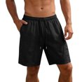 thumbnail image 1 of Enjoytime Mens Athletic Shorts Casual Elastic Waist Drawstring Gym Workout Shorts with Pockets, 1 of 5