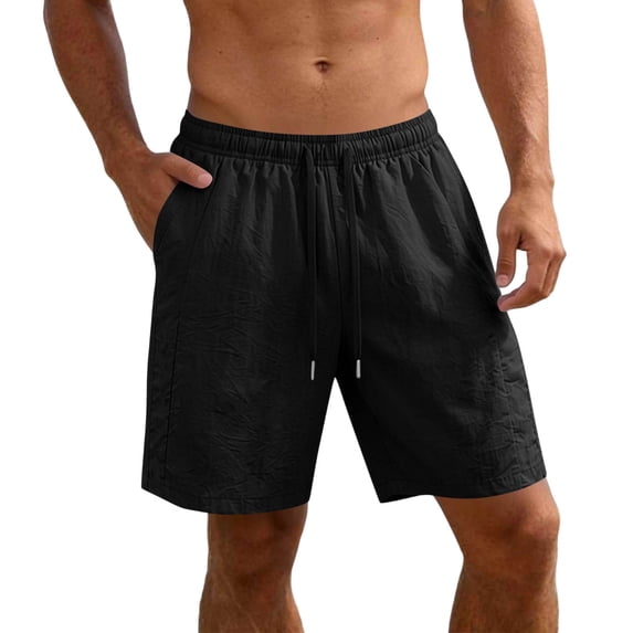 Enjoytime Mens Athletic Shorts Casual Elastic Waist Drawstring Gym Workout Shorts with Pockets