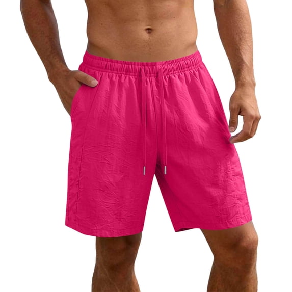 Enjoytime Mens Athletic Shorts Casual Elastic Waist Drawstring Gym Workout Shorts with Pockets