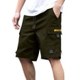 thumbnail image 1 of Enjoytime Mens Cargo Shorts Elastic Waist Drawstring Lightweight Breathable Casual Sweat Shorts with Multi Pockets, 1 of 6