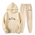 thumbnail image 1 of Enjoytime Mens Outfits 2 Piece Printed Long Sleeve Hoodies Jogging Pants Track Suit Workout Athletic Casual Plus Size Sets, 1 of 2