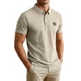 thumbnail image 1 of Enjoytime Mens Shirts Short Sleeve Printed Collared Button Stretch Business Casual Work Golf Shirts, 1 of 7