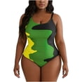 thumbnail image 1 of Enjoytime One Piece Swimsuit Women Color Block Tummy Control Swimwear Scoop Neck Modest Plus Size Bathing Suit 2026, 1 of 4