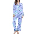 thumbnail image 1 of Enjoytime Pajamas for Women Set Long Sleeve Button Down Floral Printed Pajama Shirt and Pants 2 Piece Womens Lounge Set Sleepwear Loungewear Nightwear, 1 of 5