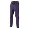 thumbnail image 1 of Enjoytime Pants for Men Patchwork Drawstring Elastic Waist Joggers Casual Workout Running Sweatpants with Zipper Pockets Purple L, 1 of 3