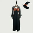 Enjoytime Plus Size Halloween Costumes for Women Long Sleeve Cute Witch