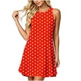 thumbnail image 1 of Enjoytime Polka Dots Summer Dresses for Women Crew Neck Sleeveless Tank Mini Dress Beach Casual Sundress 2026, 1 of 6
