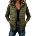 thumbnail image 1 of Enjoytime Quilted Jackets for Women Patchwork Knit Long Sleeve Zip Up Hooded Coat Warm Casual Lightweight Outerwear with Pocket, 1 of 7