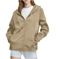 thumbnail image 1 of Enjoytime Raincoats for Women with Hood Lightweight Waterproof Windproof Adjustable Windbreaker Fall Rain Jackets Hooded with Pockets, 1 of 8