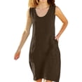 thumbnail image 1 of Enjoytime Summer Dresses for Women Crewneck Sleeveless Short Dresses Spring Holiday Casual Beach Vacation Dress, 1 of 6