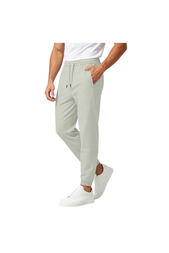 Sweatpants for Men Elastic Waist Workout Jogger Lightweight Casual Drawstring Athletic Pants