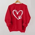thumbnail image 1 of Enjoytime Valentines Day Sweatshirt for Women Fall Winter Crewneck Heart Graphic Print Shirts Long Sleeve Pullover Sport Athletic Tops Womens Shirts Casual, 1 of 2
