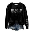 thumbnail image 1 of Enjoytime Sweatshirt for Women Casual Letter Printed Crewneck Long Sleeved Tops Loose Pullover Top Fall Clothes Shirts, 1 of 3
