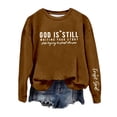 thumbnail image 1 of Enjoytime Sweatshirt for Women Casual Letter Printed Crewneck Long Sleeved Tops Loose Pullover Top Fall Clothes Shirts, 1 of 3
