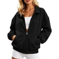 thumbnail image 1 of Enjoytime Sweatshirt for Women Collared Long Sleeve Full Zip Up Jacket Comfy Casual Work Fashion Sweatshirts 2026, 1 of 6