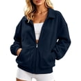 thumbnail image 1 of Enjoytime Sweatshirt for Women Collared Long Sleeve Full Zip Up Jacket Comfy Casual Work Fashion Sweatshirts 2026, 1 of 6