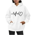 thumbnail image 1 of Enjoytime Sweatshirt for Women Hearts Print Lightweight Casual Pullover Hoodies Fall Cozy Trendy Long Sleeve Hoodie, 1 of 6