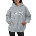 thumbnail image 1 of Enjoytime Sweatshirt for Women Hearts Print Lightweight Casual Pullover Hoodies Fall Cozy Trendy Long Sleeve Hoodie, 1 of 6