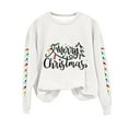 thumbnail image 1 of Enjoytime Sweatshirt for Women Merry Christmas Printed Long Sleeve Crewneck Sweatshirt Xmas Holiday Casual Pullover Tops, 1 of 4