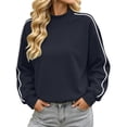 thumbnail image 1 of Enjoytime Sweatshirts for Women Mock Neck Long Sleeve Pullover Sweatshirts Fall Winter Fashion Casual Plus Size Clothes, 1 of 8