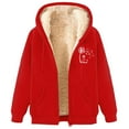 thumbnail image 1 of Enjoytime Sweatshirts for Women Trendy Printed Long Sleeve Zip Up Hoodie Winter Plus Size Shirts with Pockets, 1 of 4
