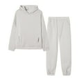 thumbnail image 1 of Enjoytime Sweatsuits Women 2 Piece Outfit Solid Color Long Sleeve Hoodies Sweatpants Matching Set Casual Tracksuit Fall Winter Fashion Clothing, 1 of 7