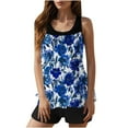 thumbnail image 1 of Enjoytime Swimsuit for Women Floral Printed Sleeveless Two Piece Bathing Suits Tummy Control Flowy Tops with Shorts Tankini Swimsuits, 1 of 8