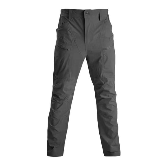 Enjoytime Tactical Cargo Pants for Men Solid Color Stretch Zipper Plus Size Work Pants Casual Hiking Workout Gym Trousers Gray XXL