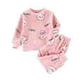 thumbnail image 1 of Enjoytime Toddler Girl Clothes Fall Winter Cartoons Printed Long Sleeves Girls Pajamas Playsuit Playset Kids Clothes, 1 of 3