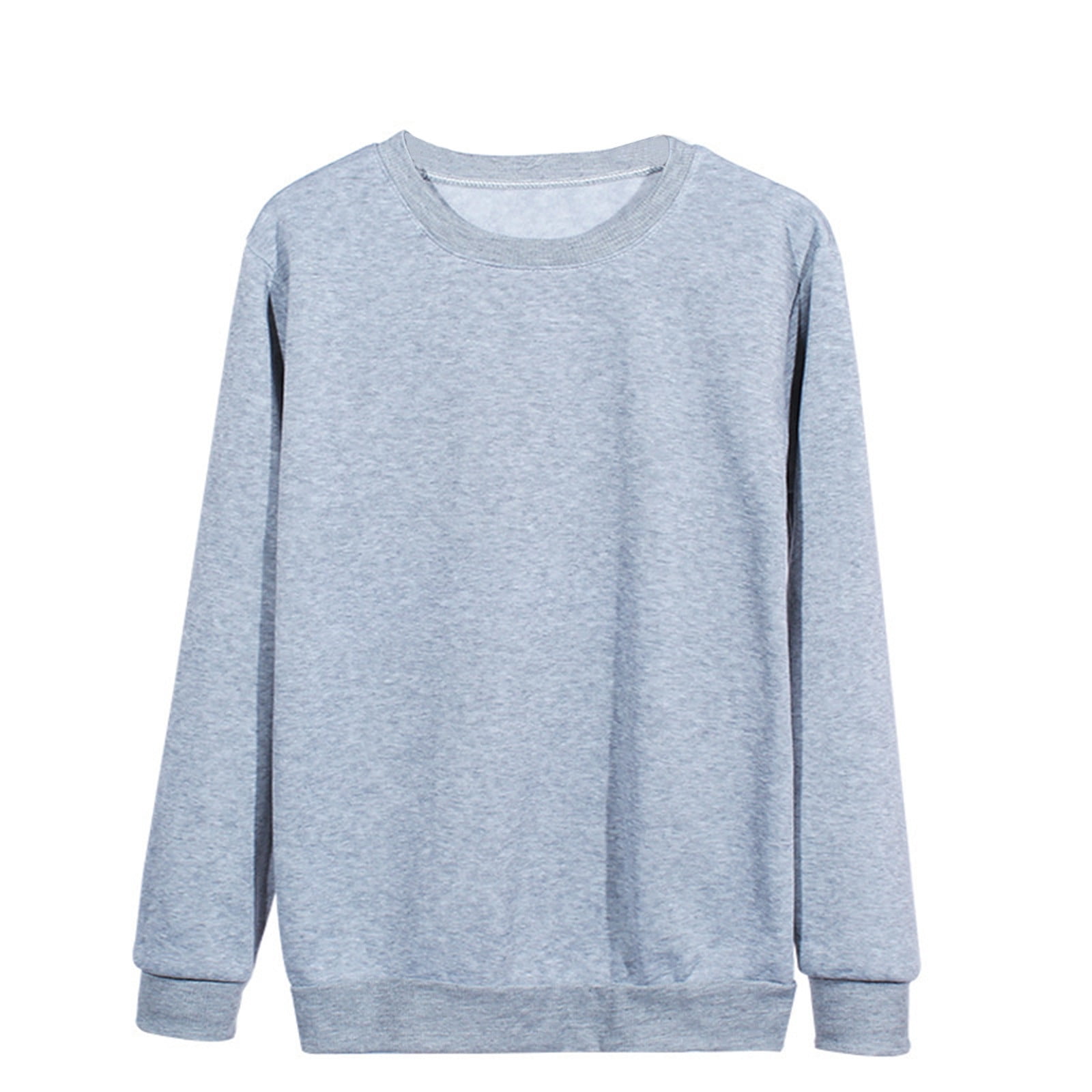 Womens Spring And Fall Solid Color Design Long Sleeve Top