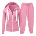 thumbnail image 1 of Enjoytime Two Piece Outfits for Women Solid Color Zip Up Hoodie Baggy Sweatpants Lounge Sets Fashion Long Sleeve Casual Lightweight Matching Sweatsuits, 1 of 7