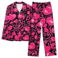 thumbnail image 1 of Enjoytime Valentine's Day Gift Women's Pajama Set Heart Print Soft Long Sleeve Top with Pants Loungewear Sleepwear Pajamas, 1 of 4