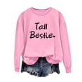 thumbnail image 1 of Enjoytime Valentine's Day Womens Oversized Sweatshirt Funny Letter Print Long Sleeve Crewneck Pullover Sweatshirts Tops Cute Lightweight Casual Womens Fashion Shirt Clothing on Clearance, 1 of 4