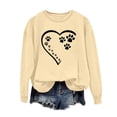 thumbnail image 1 of Enjoytime Valentine's Day Womens Sweatshirt Funny Graphic Print Crewneck Casual Pullover Shirts Top Y2K Streetwear Plus Size Long Sleeve Sweatshirt Tops for Woman on Clearance, 1 of 4
