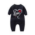 thumbnail image 1 of Enjoytime Valentines Day 0-18 Months Newborn Infant Baby Boy Bodysuit Cute Print Long Sleeve Romper Playsuit Soft Cotton Toddler Coverall onesies Pajamas Outfit, 1 of 3