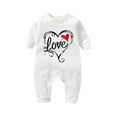 thumbnail image 1 of Enjoytime Valentines Day 0-18 Months Newborn Infant Baby Boy Bodysuit Cute Print Long Sleeve Romper Playsuit Soft Cotton Toddler Coverall onesies Pajamas Outfit, 1 of 3