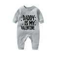 thumbnail image 1 of Enjoytime Valentines Day Toddler Baby Girls Boys Romper Outfit Overalls Cute Jumpsuit for Sleeping Playing Photograph Unisex Baby Clothes 0-18M, 1 of 3