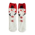 thumbnail image 1 of Enjoytime Winter Christmas Socks for Women Thick Warm Ankle Socks Cozy Crew Socks Cute Snowman Print Socks Christmas Gifts for Women, 1 of 2