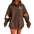 thumbnail image 1 of Enjoytime Winter Clothing for Women Halloween Printed Long Sleeve Crewneck Sweatshirt Cute Ghost Tops Casual Fall Winter Pullover Hoodies, 1 of 3