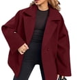 thumbnail image 1 of Enjoytime Winter Coats for Women Solid Color Long Sleeve Mid Length Jacket Business Casual Trendy Outerwear Fall Fashion Clothing, 1 of 4