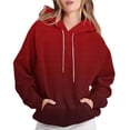 thumbnail image 1 of Enjoytime Winter&nbsp;Clothing&nbsp;for&nbsp;Women Printed Long Sleeve Pullover Hoodies Fashion Casual Loose Crewneck Sweatshirt Wine M, 1 of 5
