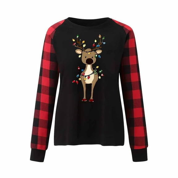 Enjoytime Women Fall Clothes Christmas Cute Printed Crewneck Sweatshirt Funny Xmas Holiday Winter Long Sleeve Pullover Tops