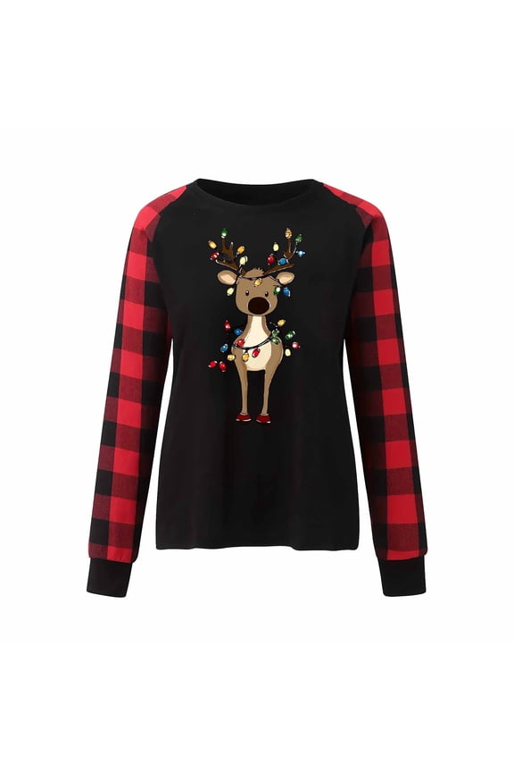Women Fall Clothes Christmas Cute Printed Crewneck Sweatshirt Funny Xmas Holiday Winter Long Sleeve Pullover Tops