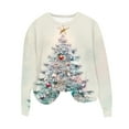 thumbnail image 1 of Enjoytime Women Fall Clothes Christmas Tree Graphic Long Sleeve Pullover Tops Winter Casual Lightweight Fashion Crewneck Sweatshirts Women, 1 of 4