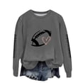 thumbnail image 1 of Enjoytime Women Long Sleeve Sweatshirts Printed Round Neck Pullover Tops Fall Casual Loose Lightweight Blouse, 1 of 4