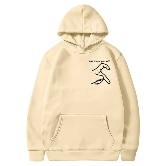 Enjoytime Women's Fashion Hoodies & Sweatshirts 2025 Casual Hooded Printed Long Sleeve Sweatshirt with Pockets Pullover Tops Streetwear Sweatshirts for Women Trendy