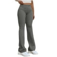 thumbnail image 1 of Enjoytime Women's Pants Solid Color Elastic Waisted Long Sweatpants with Pockets Workout Loose Casual Trousers Dark Gray M, 1 of 5
